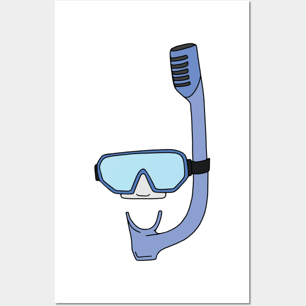 Snorkel and Goggles Wall Art by murialbezanson